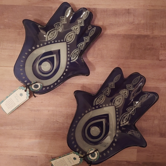 * 1 DAY SALE! * Ancient Hamsa Hand of God/Evil Eye Protection/Hieroglyphs Statue - Picture 13 of 16